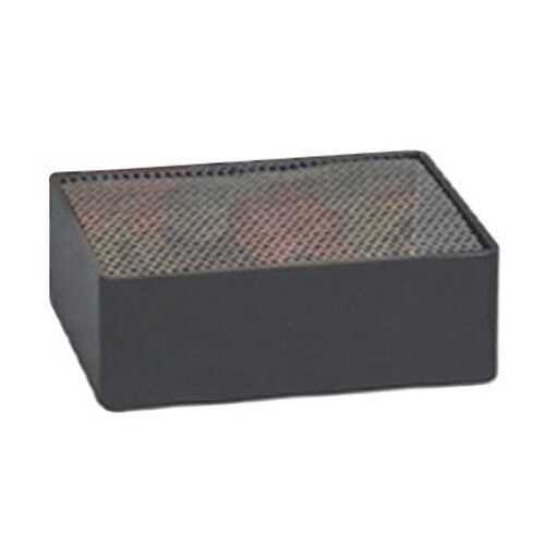 A black rectangular drip tray with a mesh surface.