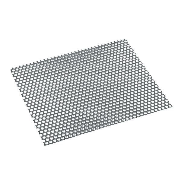 A close-up of a metal mesh Bunn drip tray cover.