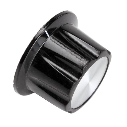 A black and white Waring control knob.