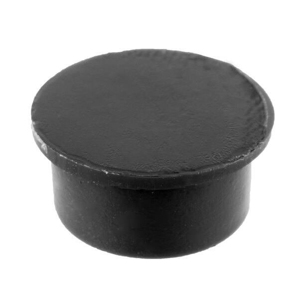 A black rubber foot with a white background.