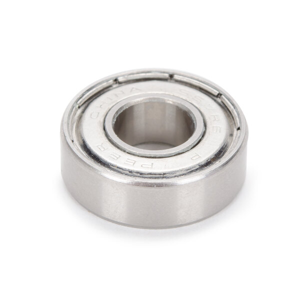 A close-up of a stainless steel Waring lower bearing.