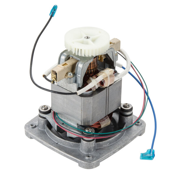 A Waring motor with wires attached.