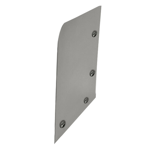 A metal plate with screws attached to it.