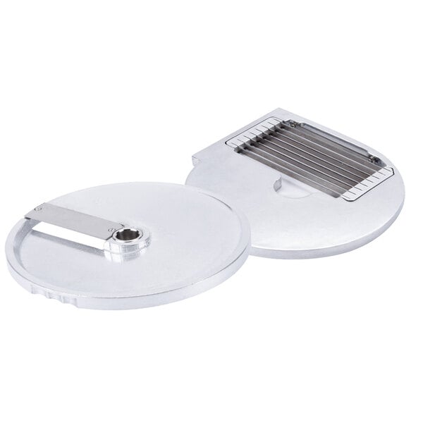 The AvaMix 5/16" French Fry Kit disc with a metal handle and circular cutter.