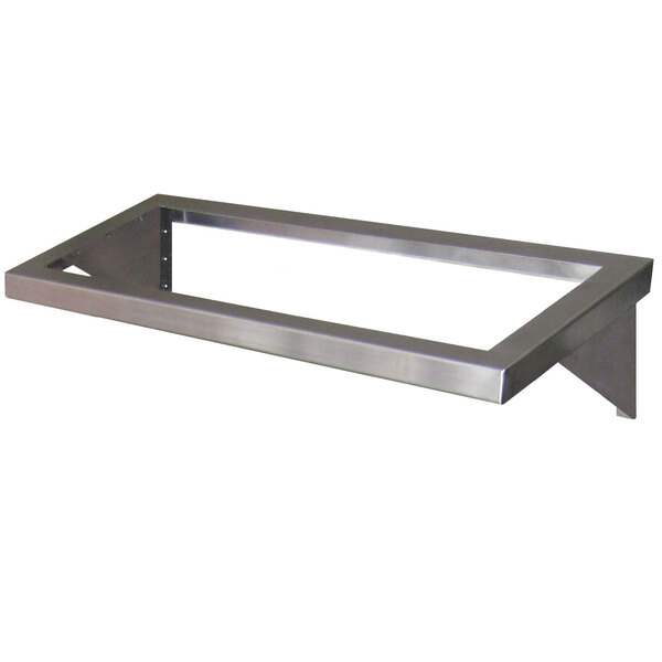 A rectangular stainless steel wall-mount for two Steril-Sil E1 baskets.
