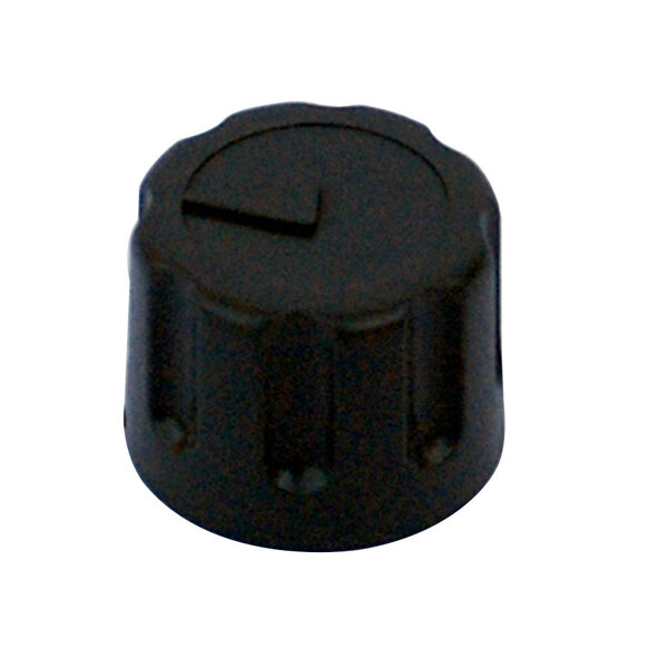 A black plastic Cecilware thermostat knob with a number on it.