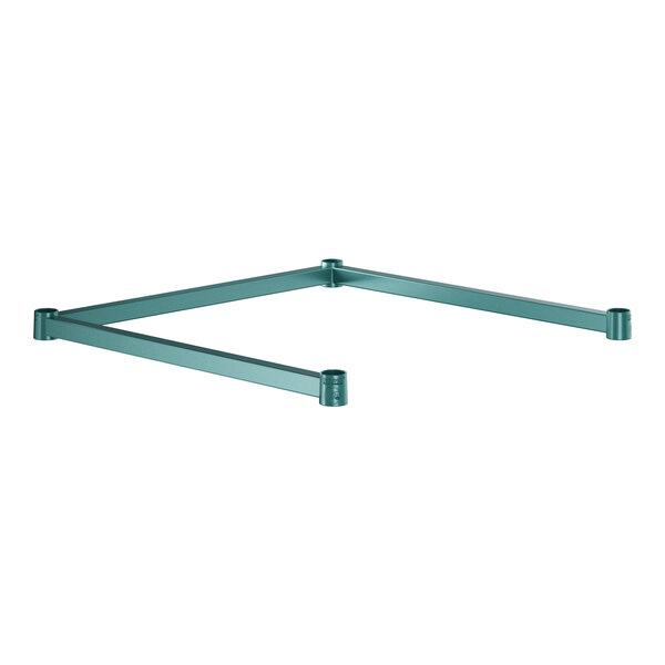 Regency Three-Sided Green Epoxy 24" x 24" Frame for Wire Shelving