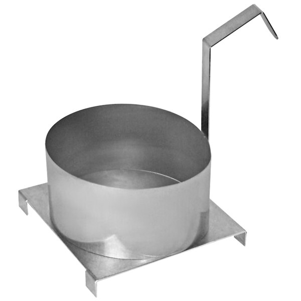A Paragon funnel cake mold with a metal stand.