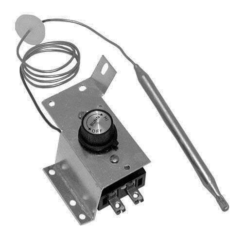 A Bunn mechanical thermostat kit with a metal knob and a wire.