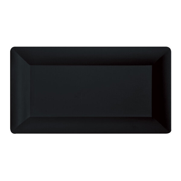 A black rectangular GET display tray.