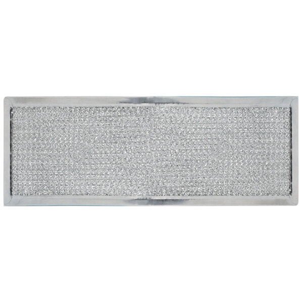 A rectangular silver Grease Filter for TurboChef High h Batch 2 ovens with a silver frame.