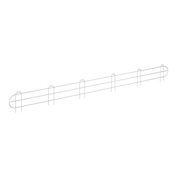 Regency 69 5/8" x 5 15/16" Chrome Wire Shelf Ledge For 72" Wire Shelving