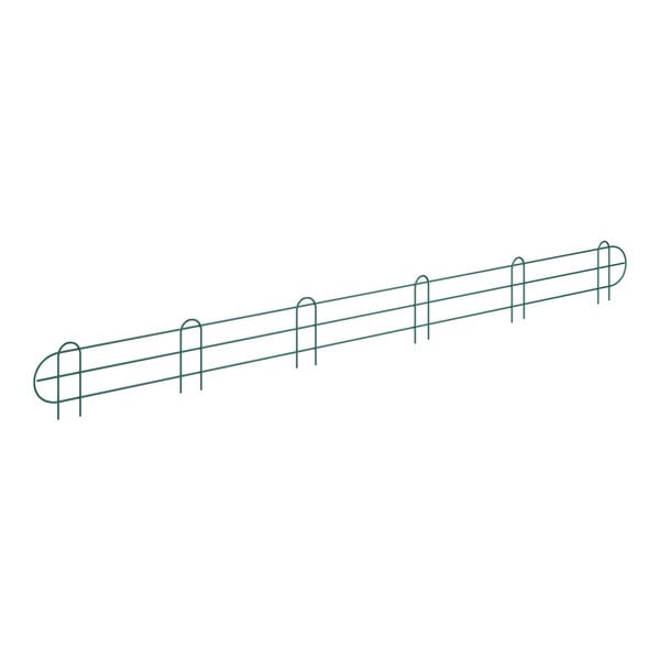 Regency 69 5/8" x 5 15/16" Green Epoxy Wire Shelf Ledge For 72" Wire Shelving