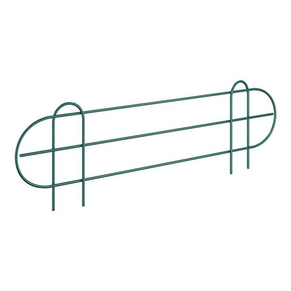 Regency 21 5/8" x 5 15/16" Green Epoxy Wire Shelf Ledge For 24" Wire Shelving