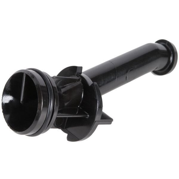 A black plastic nozzle for Bunn refrigerated beverage dispensers.