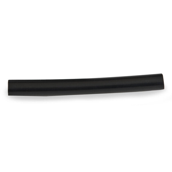 A close up of a black rubber tube.