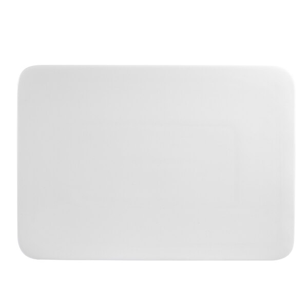 A CAC bone white rectangular platter.