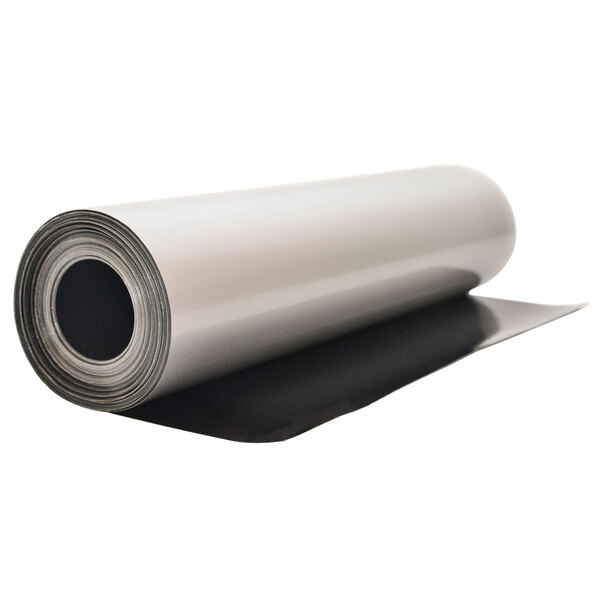 A roll of black PTFE non-stick release material with white paper on the outside.