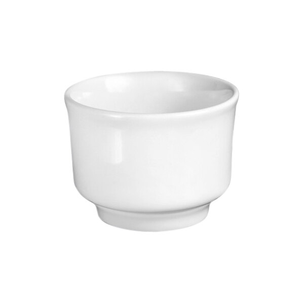 A Homer Laughlin bright white china bowl.