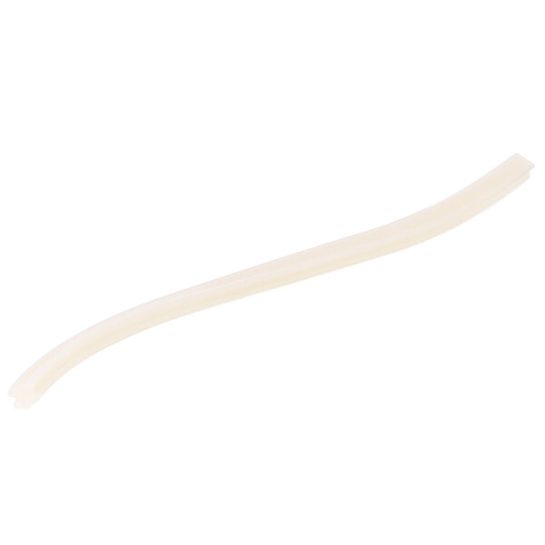A white plastic strip with a yellow tip.