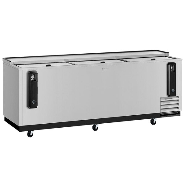A Turbo Air TBC-95SD-N bottle cooler with a white background.