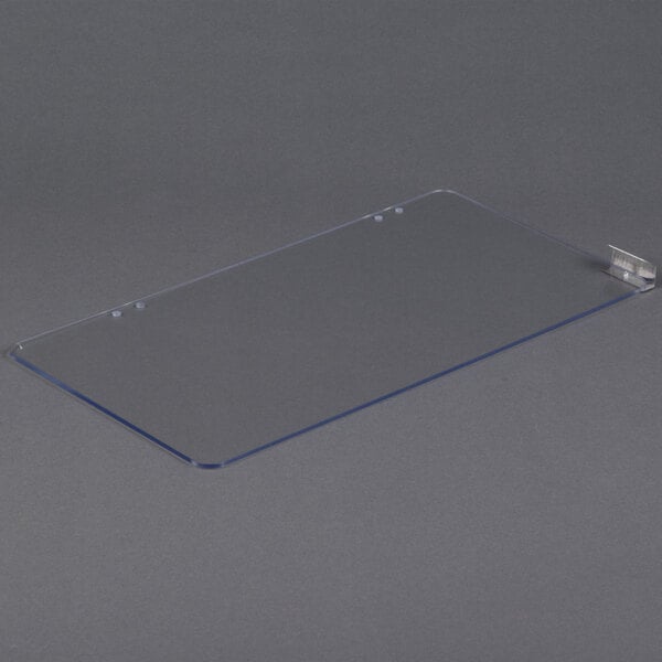 A clear plastic panel with a metal frame for a Paragon 1911 8 oz. Popcorn Popper.