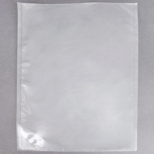 A white plastic bag with a clear window.