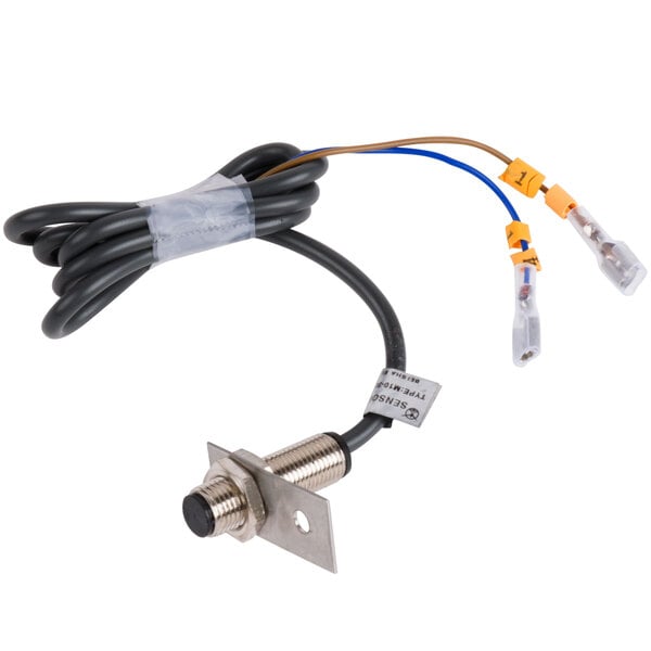 A black and white cable with metal connectors for AvaMix 177PCFPMICSW microswitch.