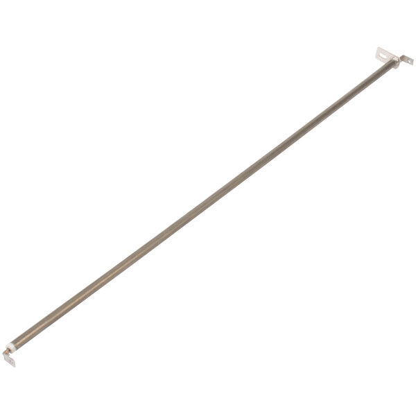 A long thin metal rod with metal corners.