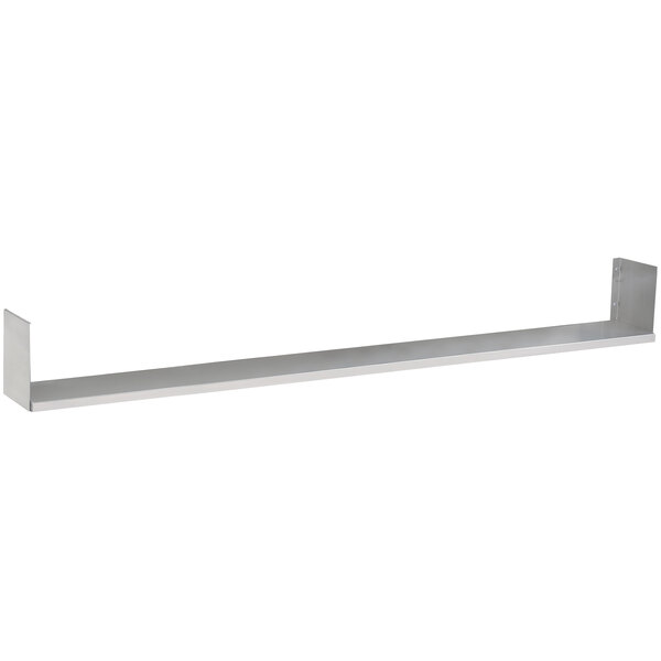 An Advance Tabco stainless steel rectangular dish shelf.