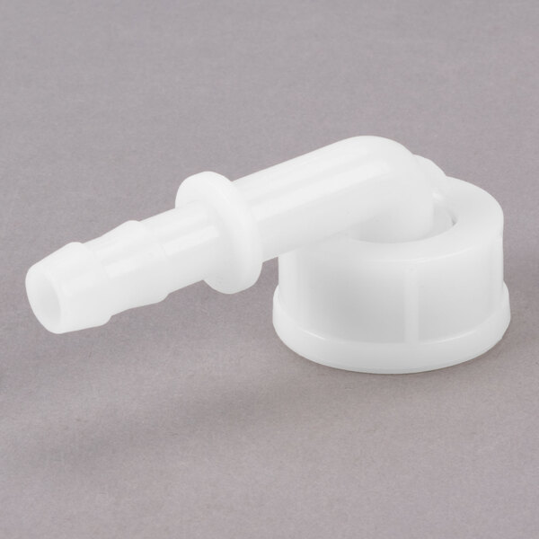 A white plastic tube with nozzle and male fitting.