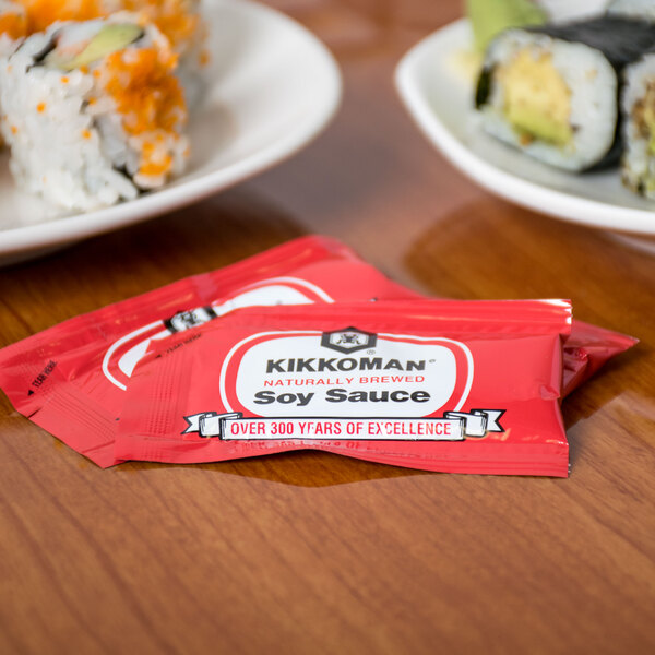 Kikkoman Soy Sauce 6 mL Packet 500/Case