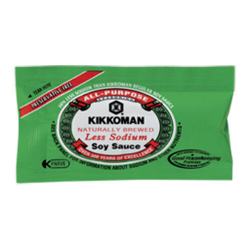 Kikkoman Low Sodium Preservative Free Soy Sauce (200) 6 mL Packets / Case