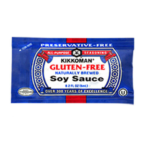 Kikkoman Gluten Free Soy Sauce (200) 6 mL Packets / Case