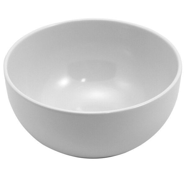 A white Elite Global Solutions Merced bowl.