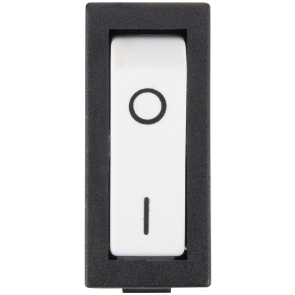 A white rectangular Cecilware 2-position On/Off Rocker Switch with a black circle.