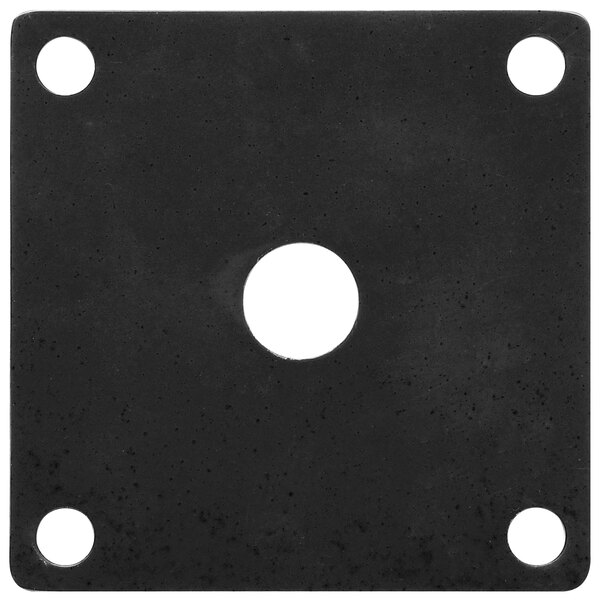 A black square melamine false bottom with holes.