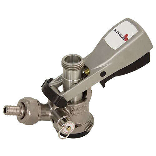Micro Matic 7486SS "S" System Beer Keg Coupler with Gray Ergo Lever