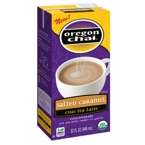 Oregon Chai Salted Caramel Chai Tea Latte Concentrate 32 oz.