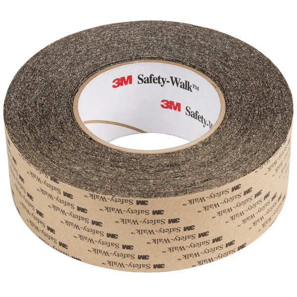 A roll of 3M Safety-Walk black tape with text on it.