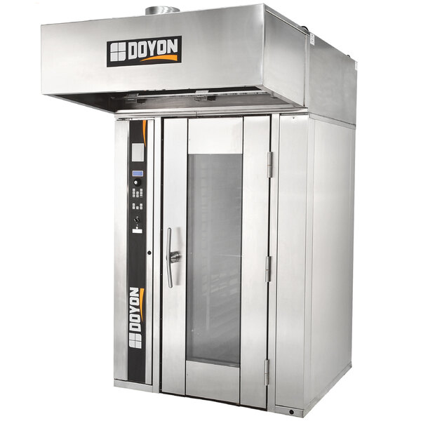A Doyon bakery convection oven with a stainless steel door.