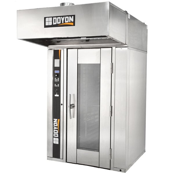 A Doyon stainless steel bakery convection oven with a door.