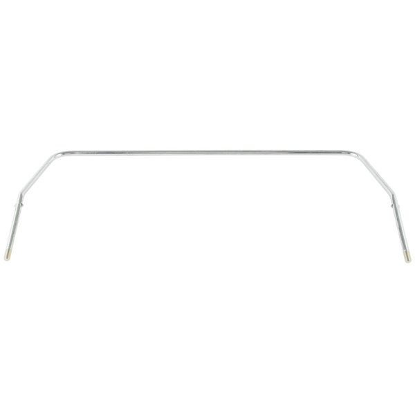 A long white metal bar with a bracket on it.
