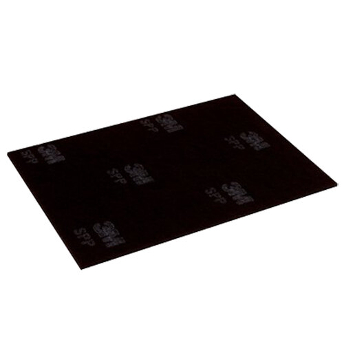 A black rectangular 3M Scotch-Brite surface preparation pad with white text.
