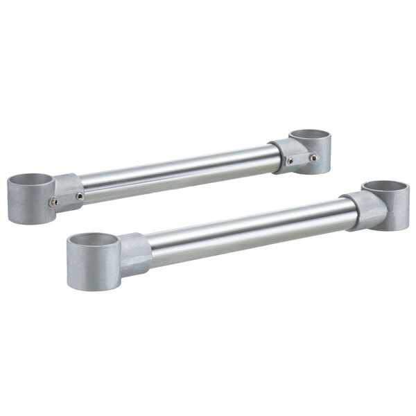 A pair of metal cross braces for a Regency side sink.