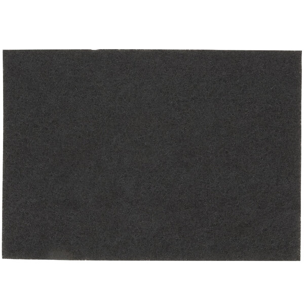 A black rectangular 3M stripping pad with a white background.