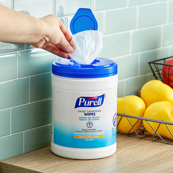 Purell® 270 Count Hand Sanitizing Wipes - 6/Case