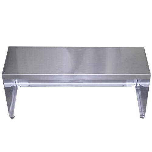 A stainless steel True 12 pan mega top hood assembly.
