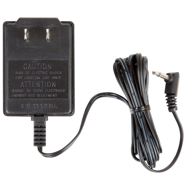 A black Cardinal Detecto AC adapter with a cord attached.