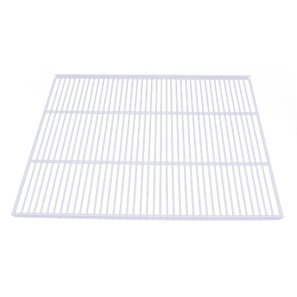 A white metal grid on a white background.
